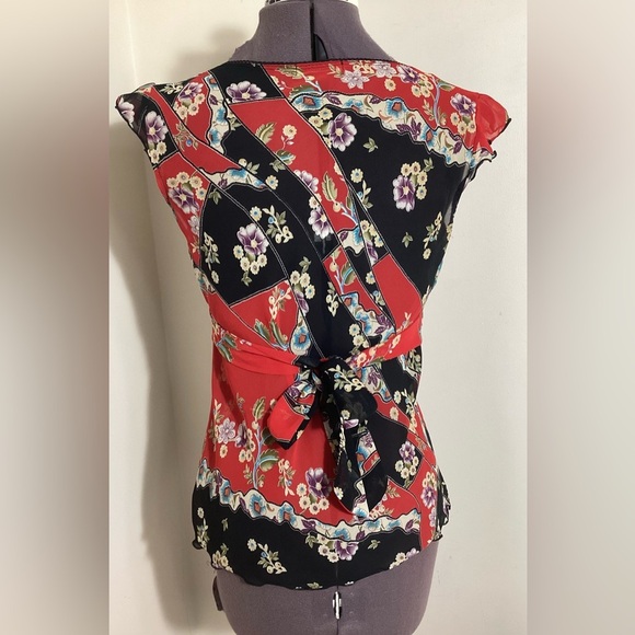 Forever 21 Y2K Vtg Fairy Babydoll Top Teen L Tie Back Sheer Bold Lorelei Gilmore - Picture 3 of 16